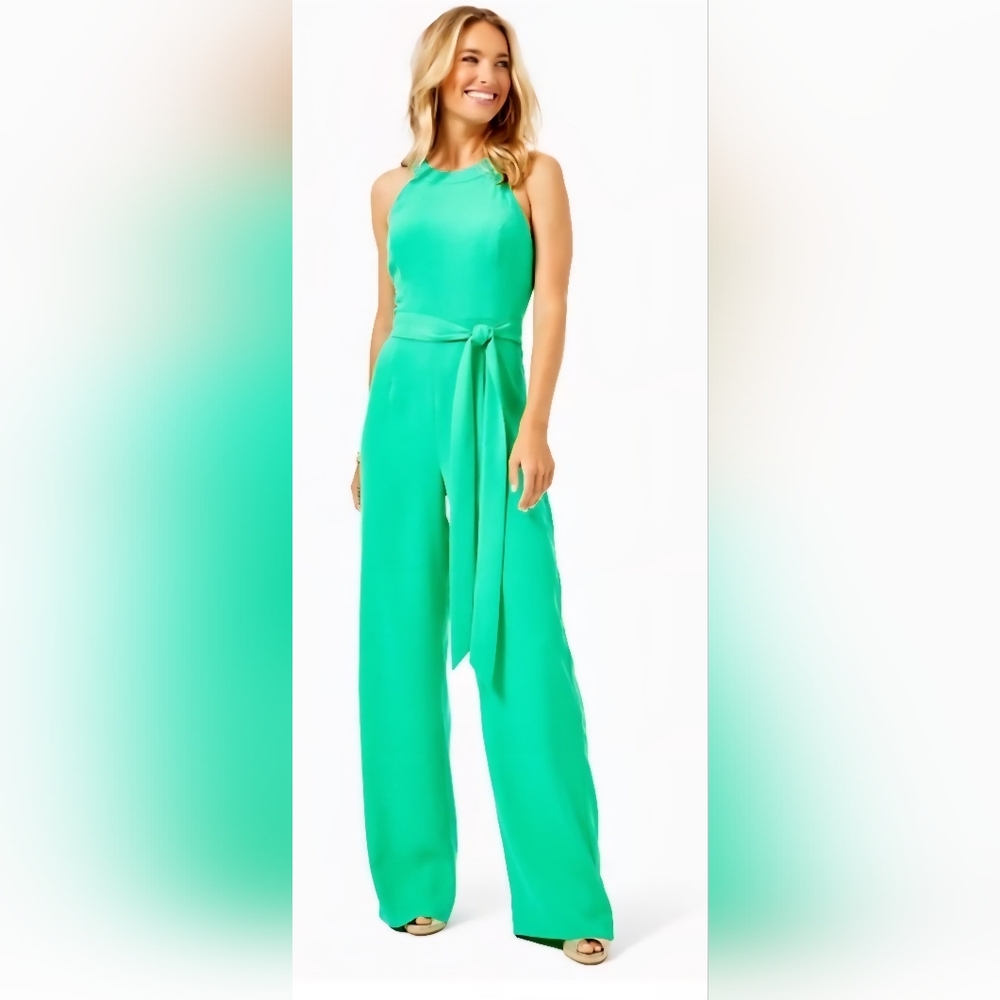 Lily Pullitzer Elegant Green Jumpsuit. Womens 00